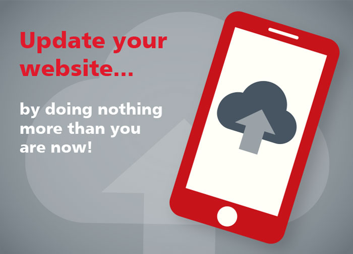 Update your website. By doing nothing more than you are now